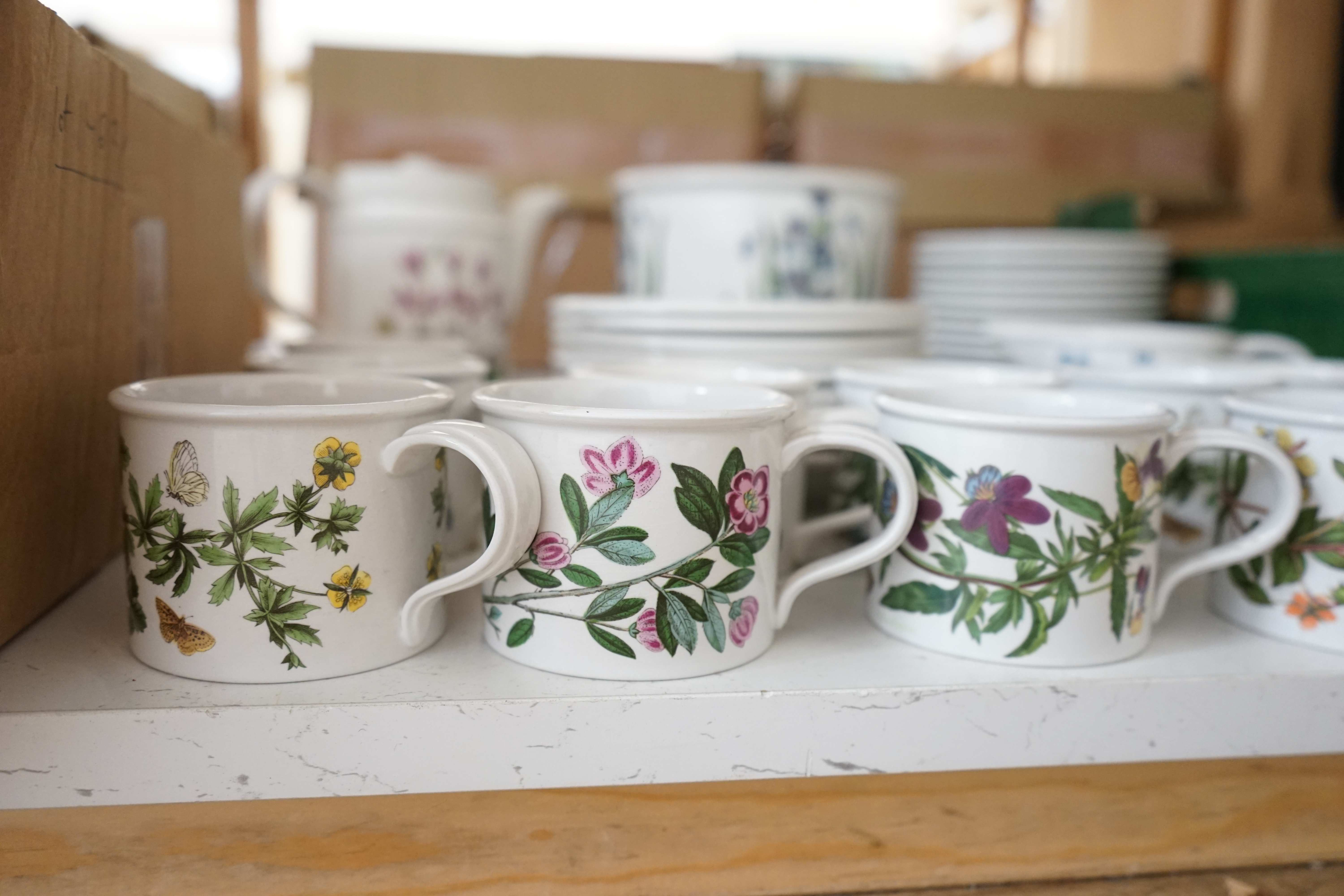 A group of Portmeirion tableware